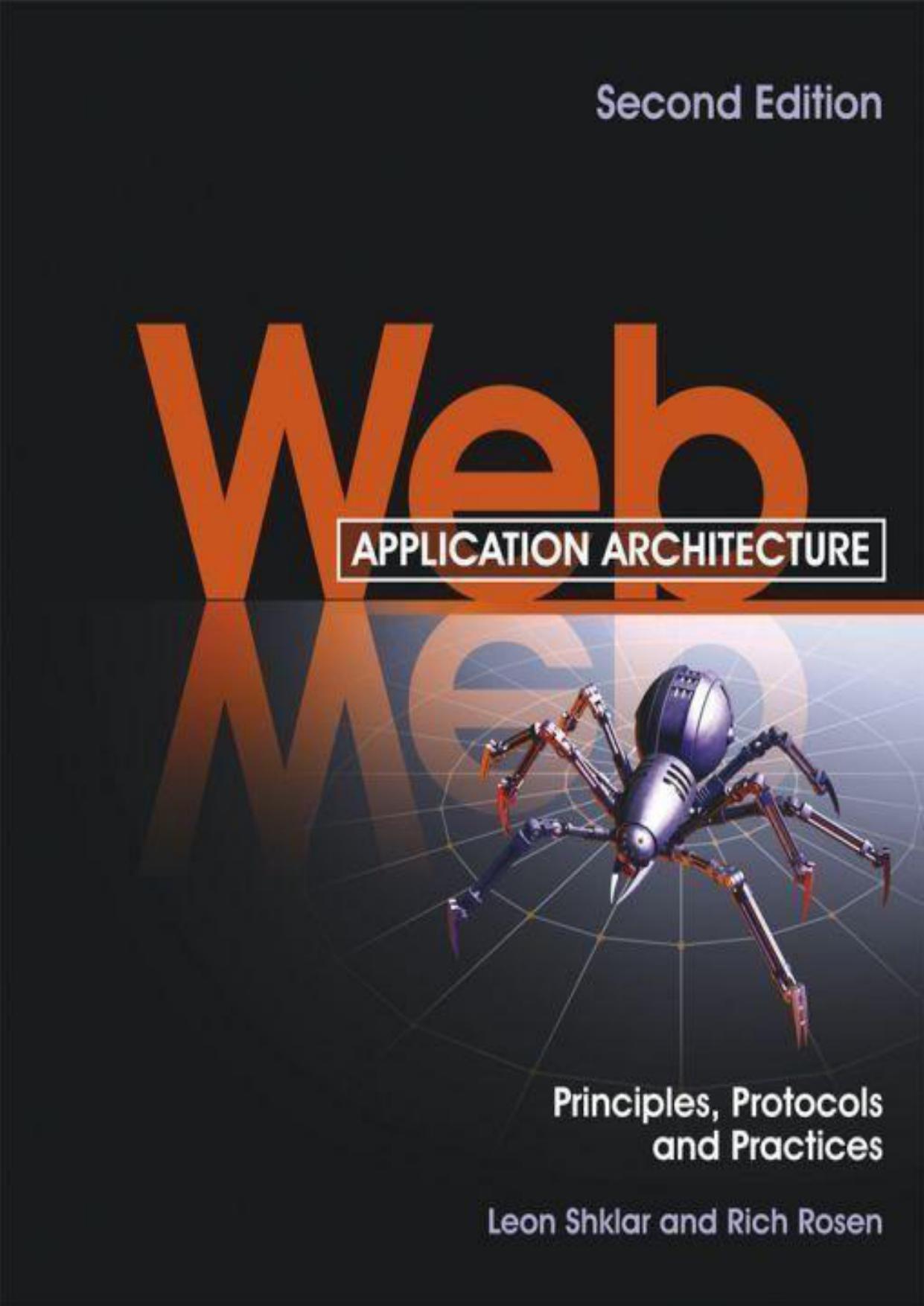Couverture — Web Application Architecture (Wiley, 2009)